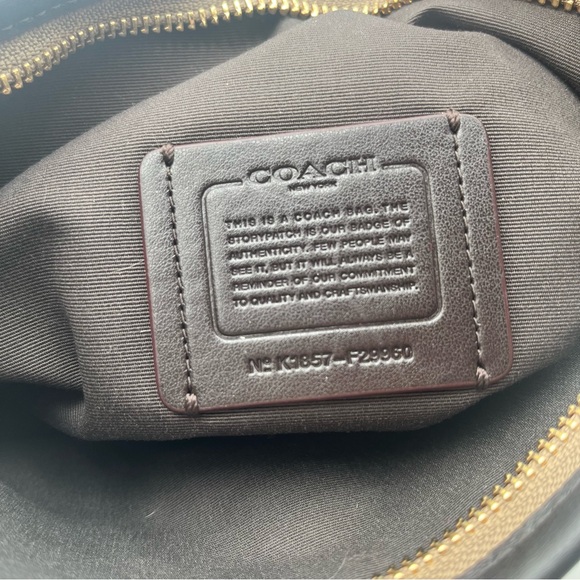 Coach Brown Crossbody Bag with Signature Monogram - Picture 4 of 5